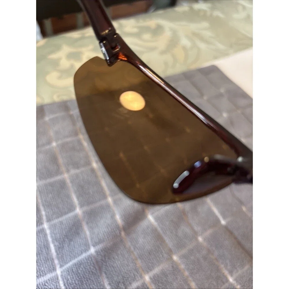 YUM Pradco Brown UV Tinted Lens Sport Wraparound Semi Rimless Men’s Sunglasses